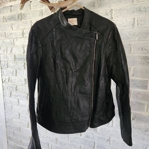 Black leather jacket